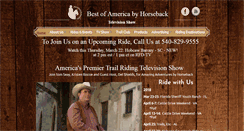 Desktop Screenshot of bestofamericabyhorseback.com