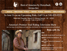 Tablet Screenshot of bestofamericabyhorseback.com